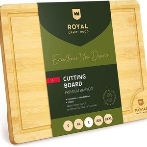 Bamboo Cutting Board | Kitchen Chopping Board | Heavy Duty Serving Tray 15"x 10"
